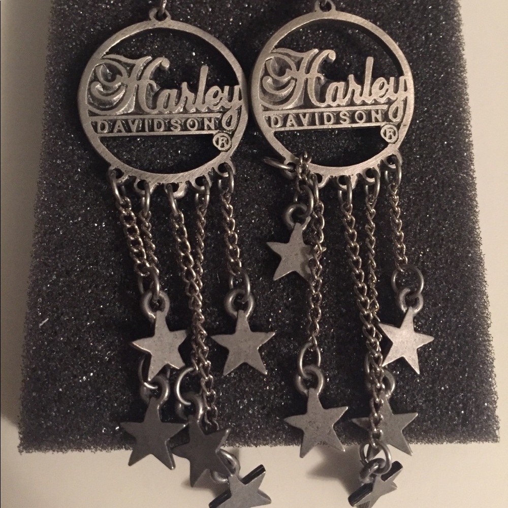 Harley Davidson French wire earrings